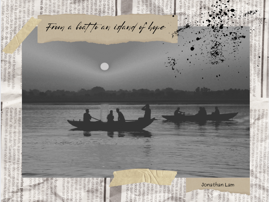 From a boat to an island of hope